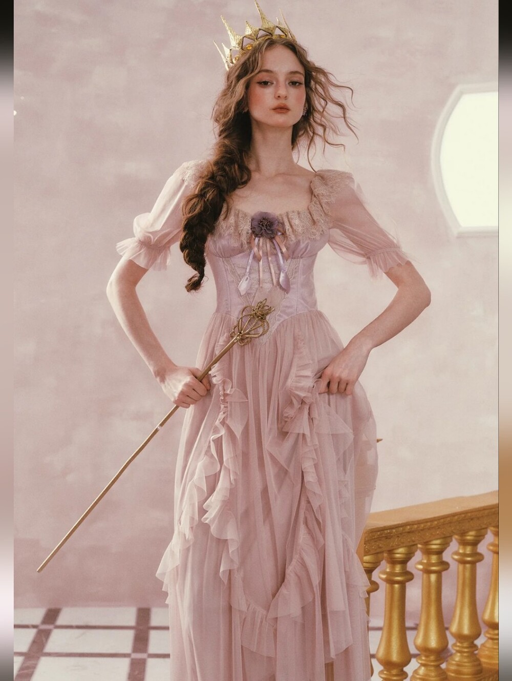 Lacemade Violet Mandarin Duck Princess Corset Dress- XS - Picture 8 of 10